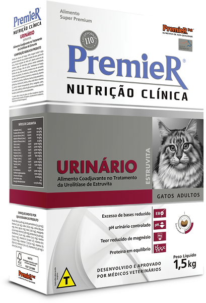 PREMIER NUTRIÇAO CLINICA URINARIO GATOS 1,5 KG