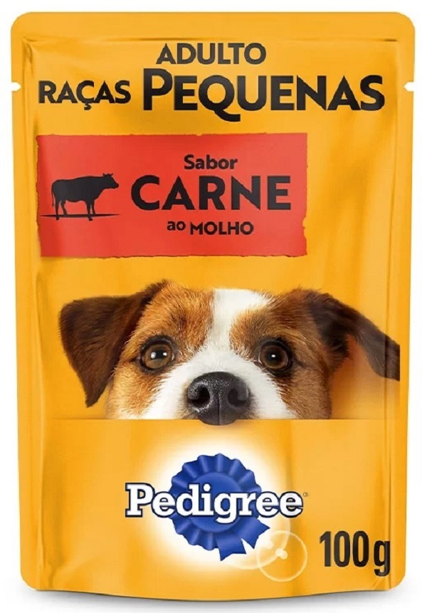 PEDIGREE SACHÊ P/ CÃES ADULTOS RAÇAS PEQUENAS CARNE AO MOLHO 100 G