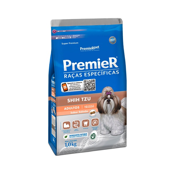 PREMIER RAÇAS ESPECIFICAS SHIH TZU ADULTO SALMÃO 1 KG