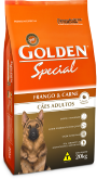 GOLDEN SPECIAL CAES ADULTOS FRANGO E CARNE 20 KG