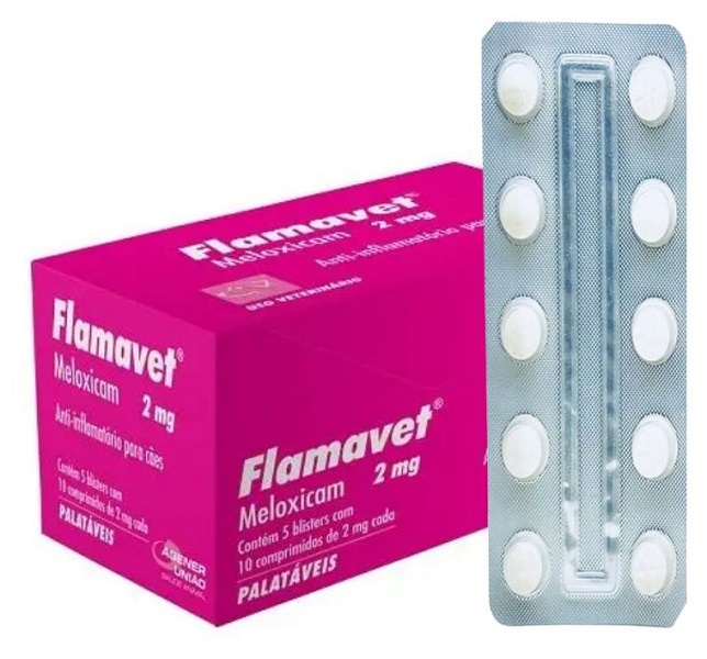 AGENER ANTI-INFLAMATORIO FLAMAVET P/ CÃES 2 MG C/ 10 COMPRIMIDOS