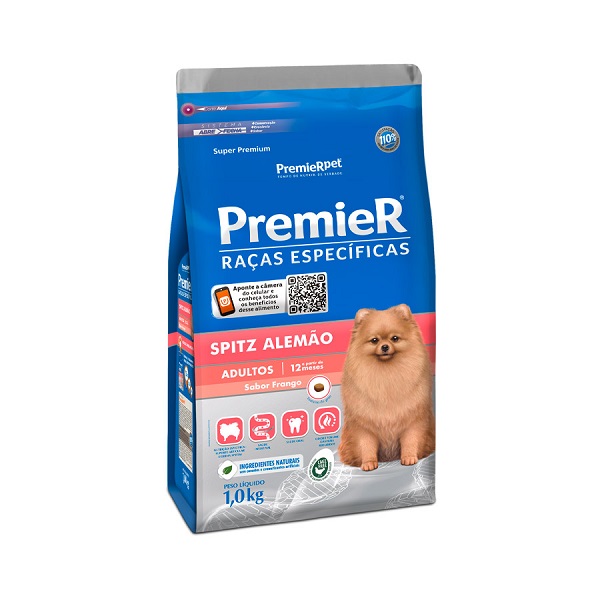 PREMIER RAÇAS ESPECIFICAS SPITZ ALEMÃO ADULTO 1 KG