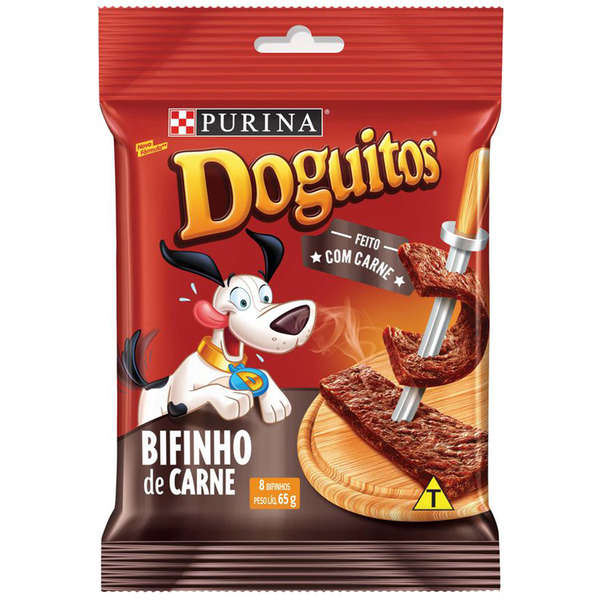 PETISCO DOGUITOS BIFINHO CARNE 65G