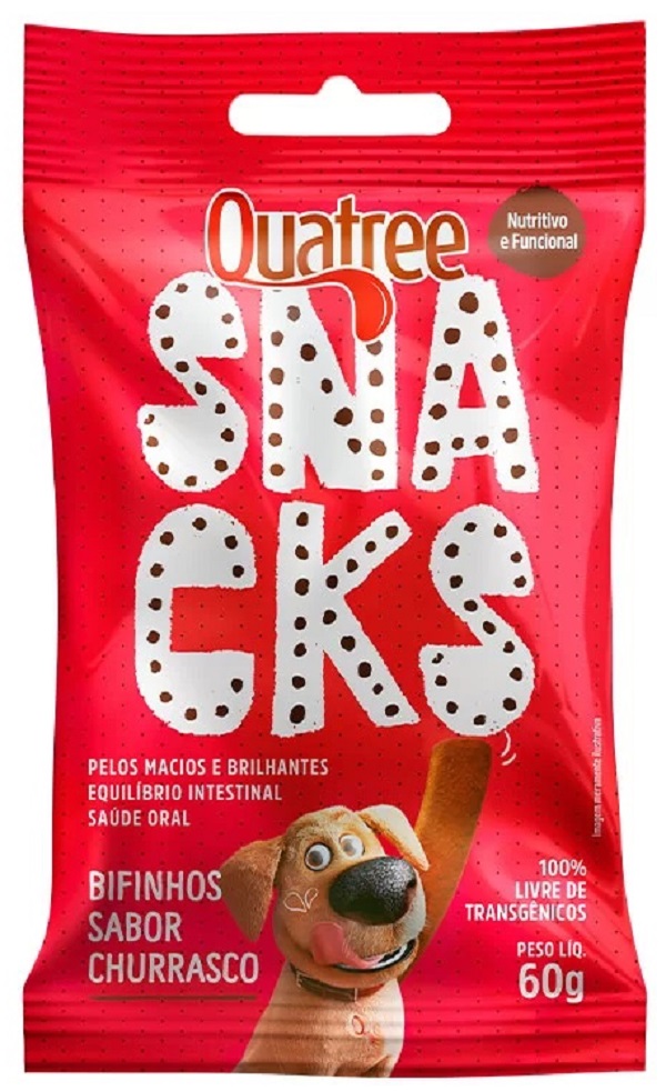 QUATREE SNACKS BIFINHOS SABOR CHURRASCO 60G