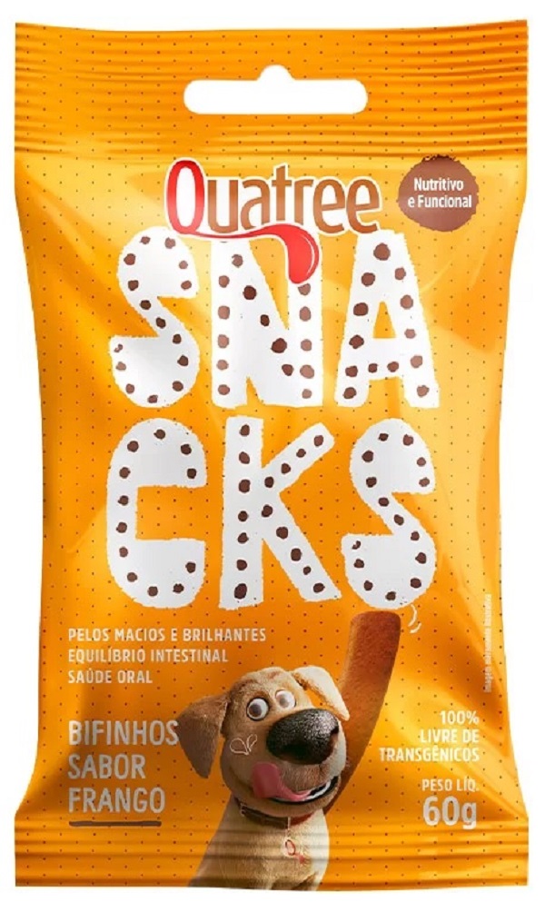 QUATREE SNACKS BIFINHOS SABOR FRANGO 60G