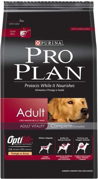 PRO PLAN DOG ADULTO RAÇAS MEDIAS FRANGO E ARROZ 15 KG