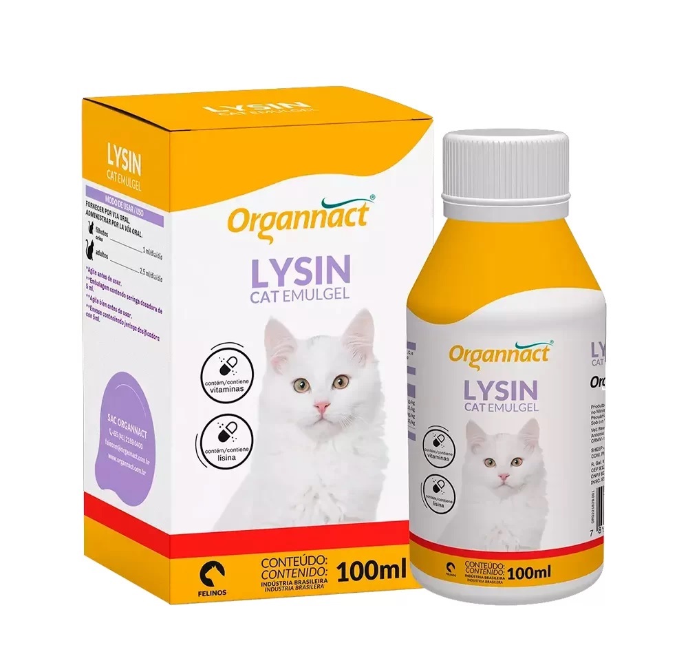 ORGANNACT SUPLEMENTO LYSIN CAT EMULGEL 100 ML