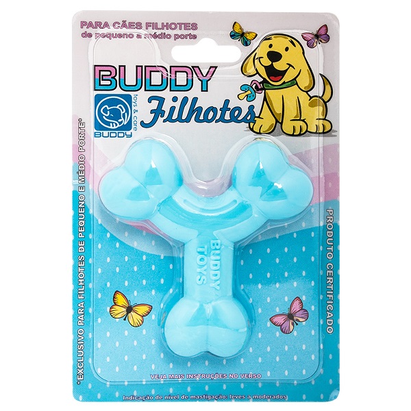 BUDDY TOYS OSSINHO FILHOTES AZUL