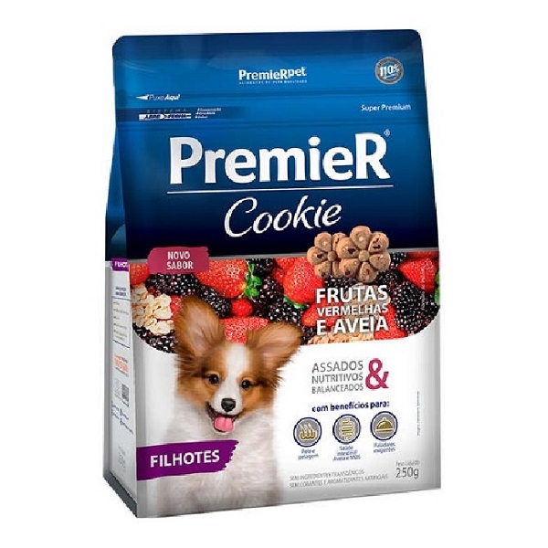 COOKIE PREMIER FRUTAS VERMELHAS P/ CÃES FILHOTES 250 G