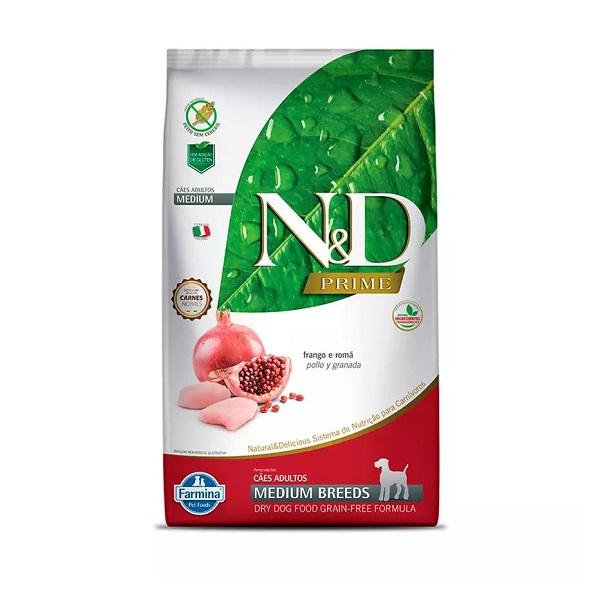 FARMINA - RAÇÃO N&amp;D PRIME CANINE FRANGO MEDIUM 10,1KG