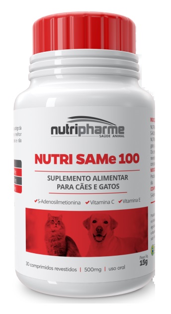 SUPLEMENTO NUTRIPHARME NUTRI SAME 100 CÃES E GATOS C/ 30 COMPRIMIDOS