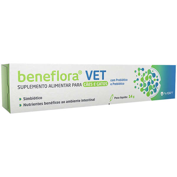 SUPLEMENTO AVERT BENEFLORA VET P/ CÃES E GATOS 14 G