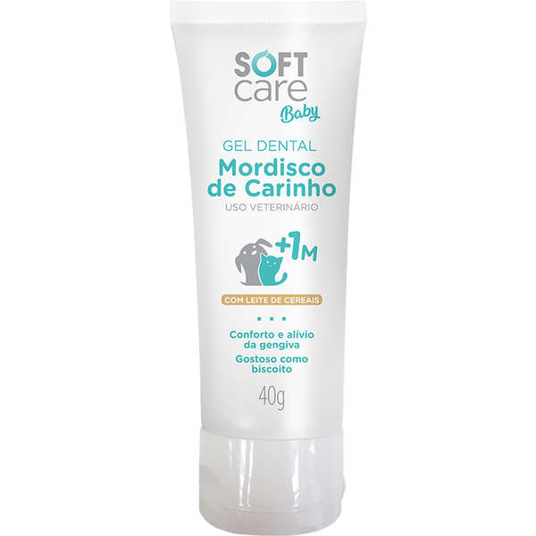 SOFT CARE - BABY GEL DENTAL MORDISCO DE CARINHO P/ CÃES E GATOS FILHOTES ACIMA DE 1 MÊS DE IDADE 40