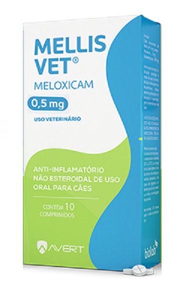 ANTI-INFLAMATÓRIO AVERT MELLIS VET 0,5 MG C/ 10 COMPRIMIDOS