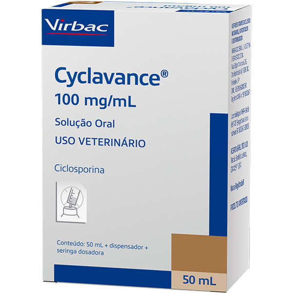 CYCLAVANCE VIRBAC P/ CÃES 100 MG / 50 ML