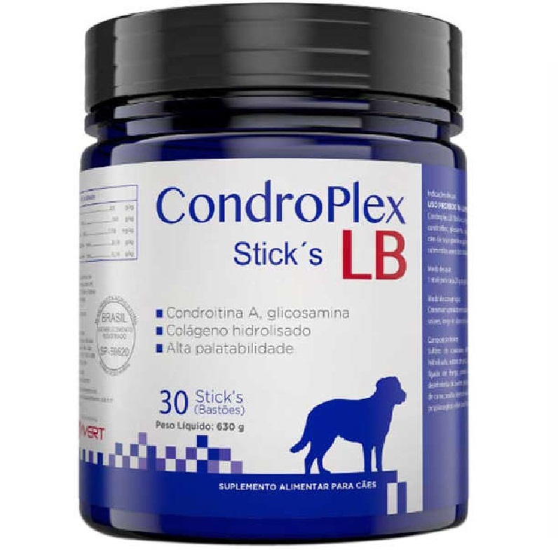 SUPLEMENTO AVERT CONDROPLEX LB STICKS 630 G / 30 BASTÕES