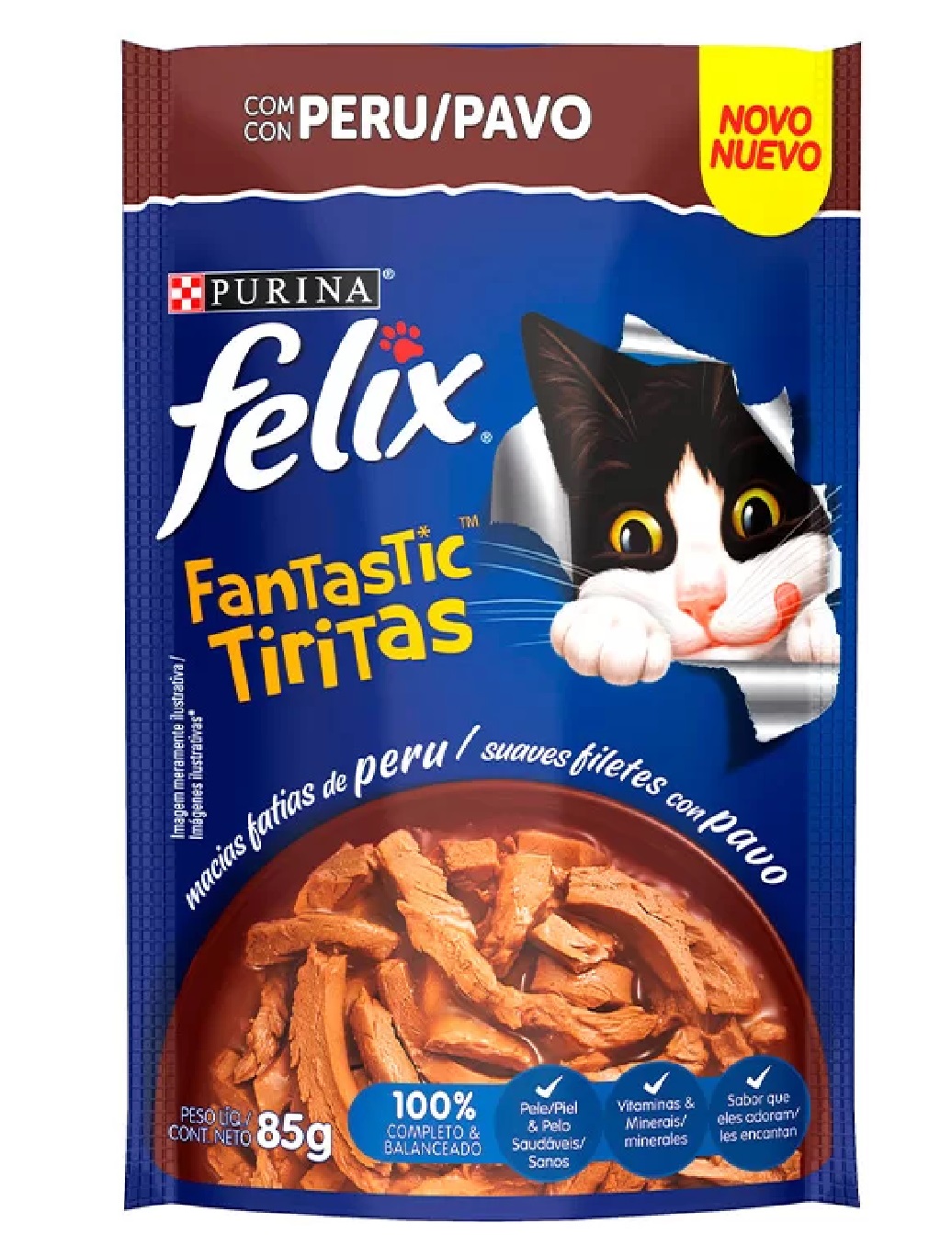 FELIX FANTASTIC SACHE P/ GATOS TIRITAS PERU 85G