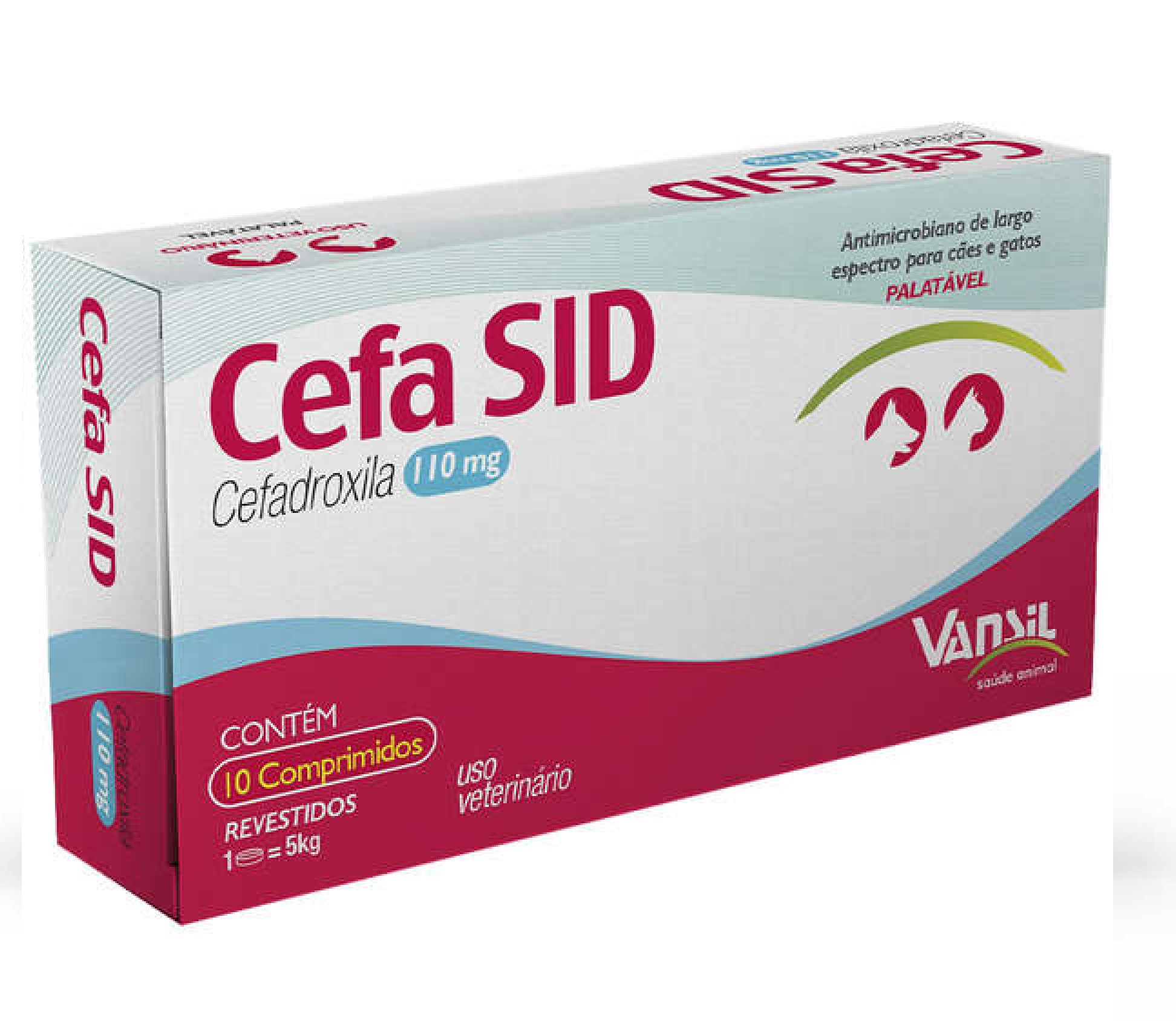 ANTIMICROBIANO VANSIL CEFA SID 110 MG C/ 10 COMPRIMIDOS