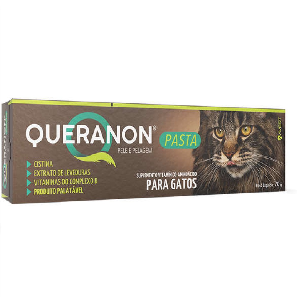 SUPLEMENTO AVERT QUERANON PASTA PARA GATOS 70 G