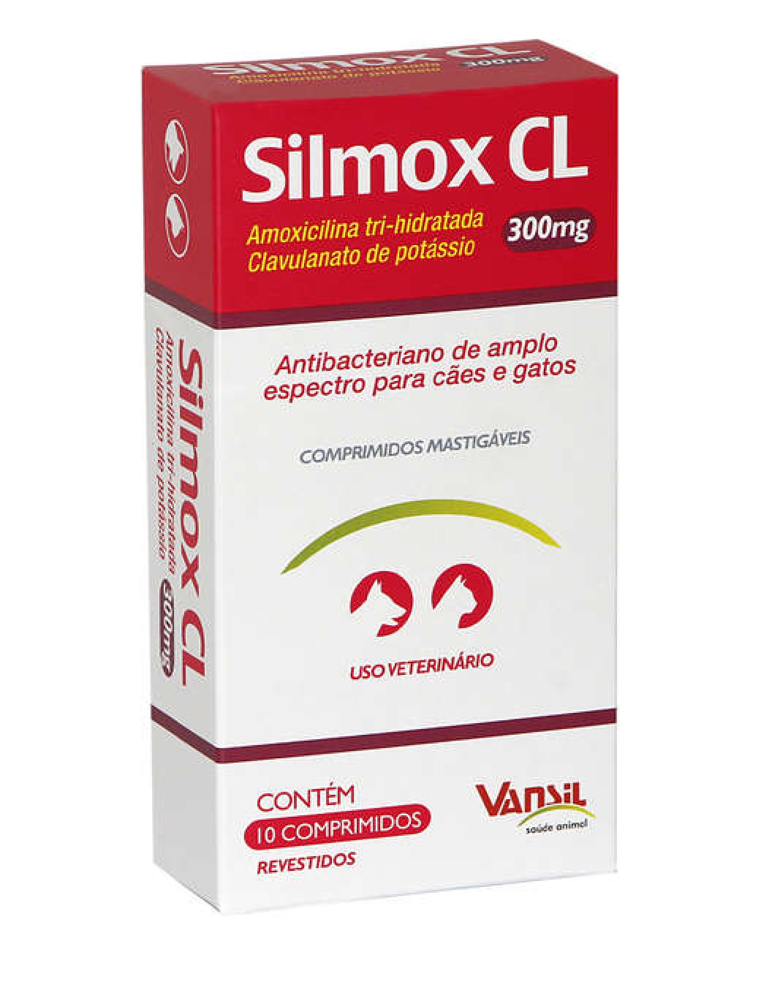 ANTIBACTERIANO VANSIL SILMOX CL 300 MG C/ 10 COMPRIMIDOS