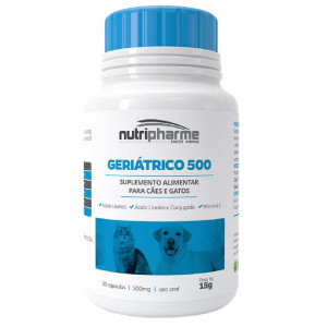 SUPLEMENTO NUTRIPHARME GERIATRICO 500 / 15G - 30 CAPSULAS