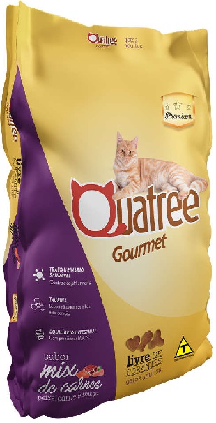 QUATREE GOURMET GATOS ADULTOS MIX DE CARNES 1KG