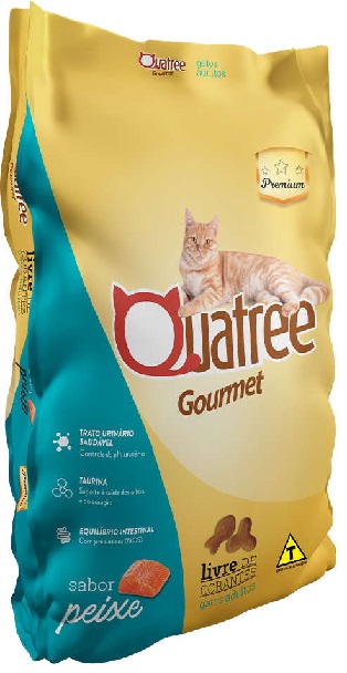 QUATREE GOURMET GATOS ADULTOS PEIXE 1KG