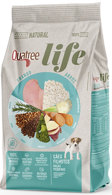 QUATREE LIFE CÃES FILHOTES RAÇAS PEQUENAS 3KG