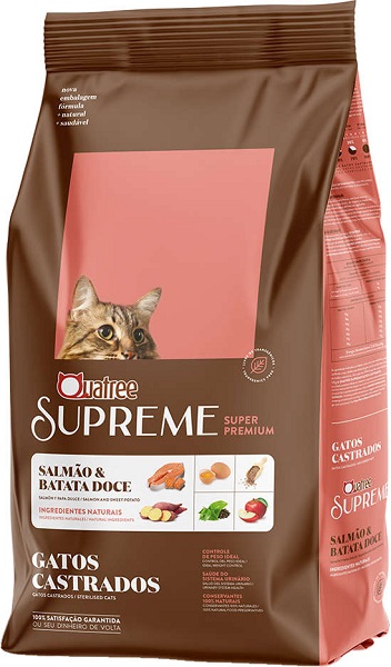 QUATREE SUPREME GATOS CASTRADOS SALMAO E BATATA DOCE 3KG