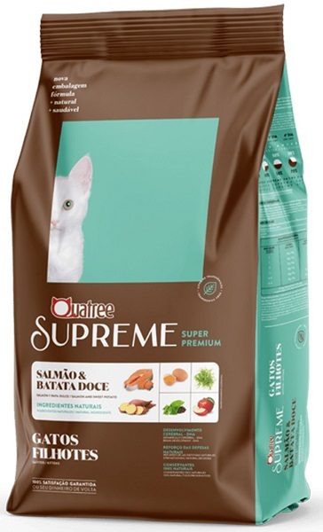 QUATREE SUPREME GATOS FILHOTES SALMAO E BATATA DOCE 10,1 KG