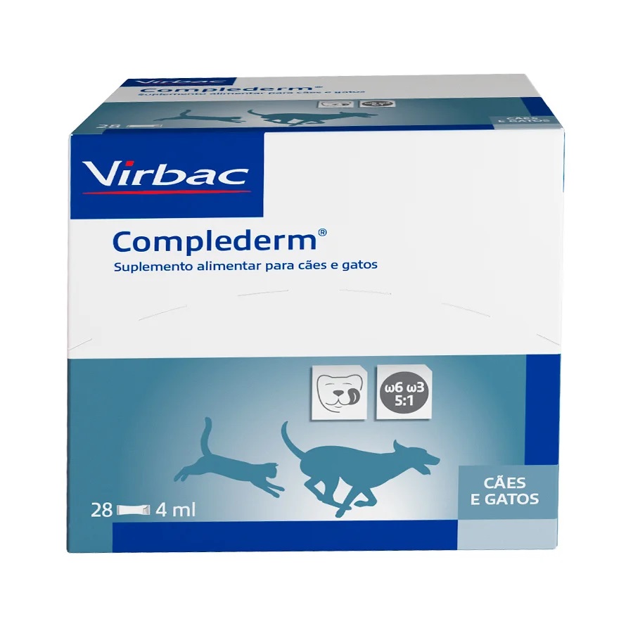 COMPLEDERM SUPLEMENTO CAES ATE 10KG (28 X SACHES 4ML)