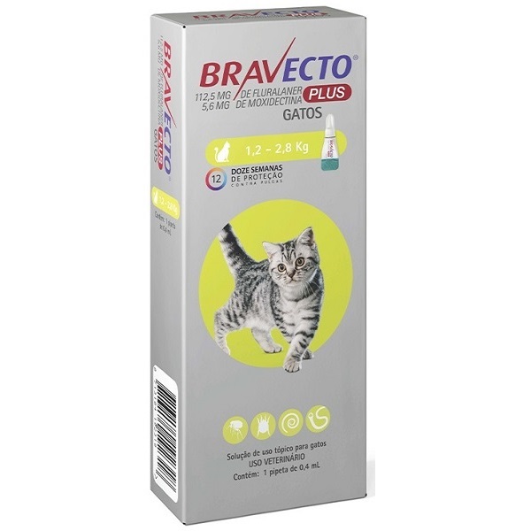 BRAVECTO TRANSDERMAL PLUS CAT 112,5MG 2,8KG