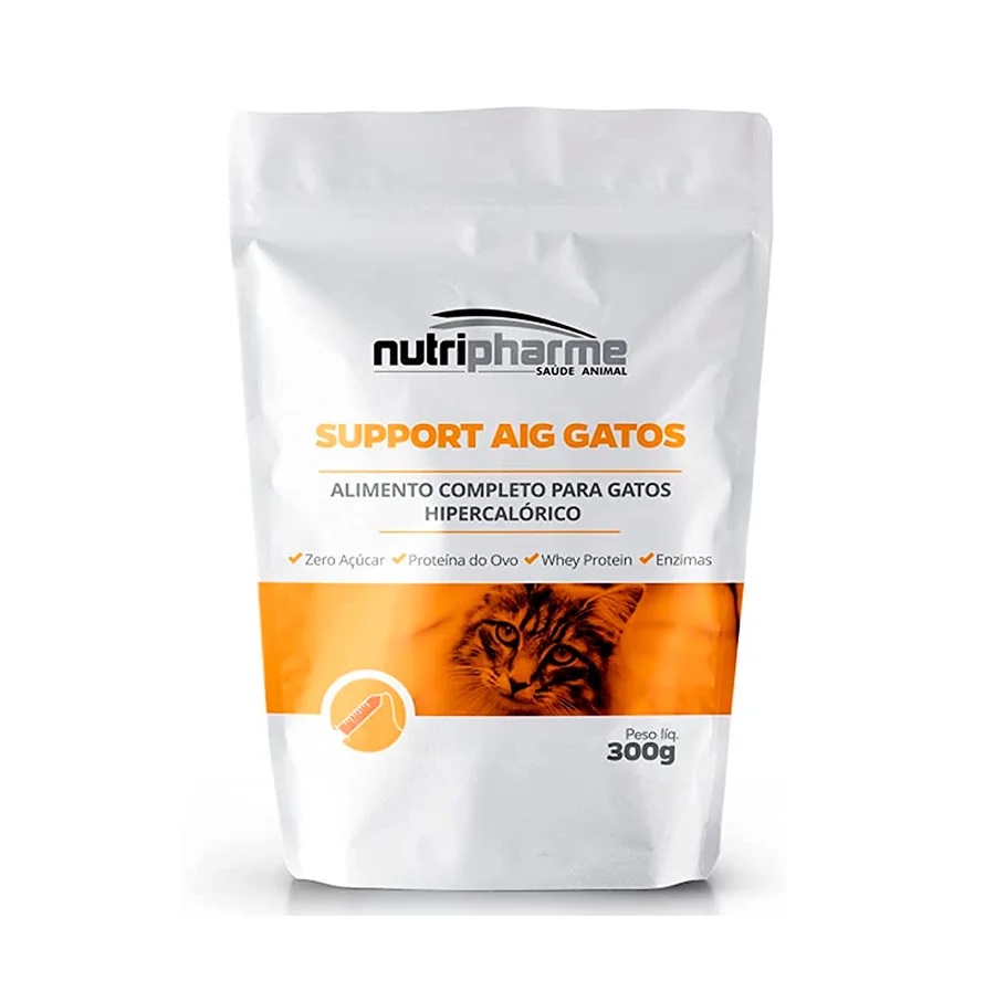 SUPLEMENTO NUTRIPHARME SUPPORT AI-G GATOS HIPERCALORICO 300 G