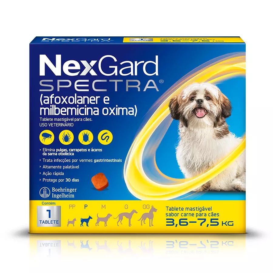 NEXGARD SPECTRA 1 TABLETE 3,6 A 7,5 KG