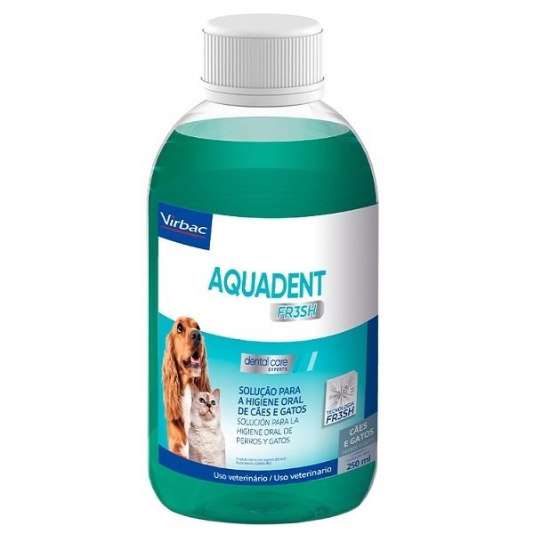 VIRBAC - AQUADENT FR3SH SOLUÇÃO CAES E GATOS 250ML