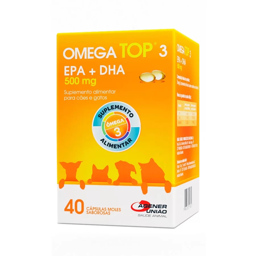 AGENER OMEGA TOP 3 EPA+DHA 500MG 40 CAPSULAS