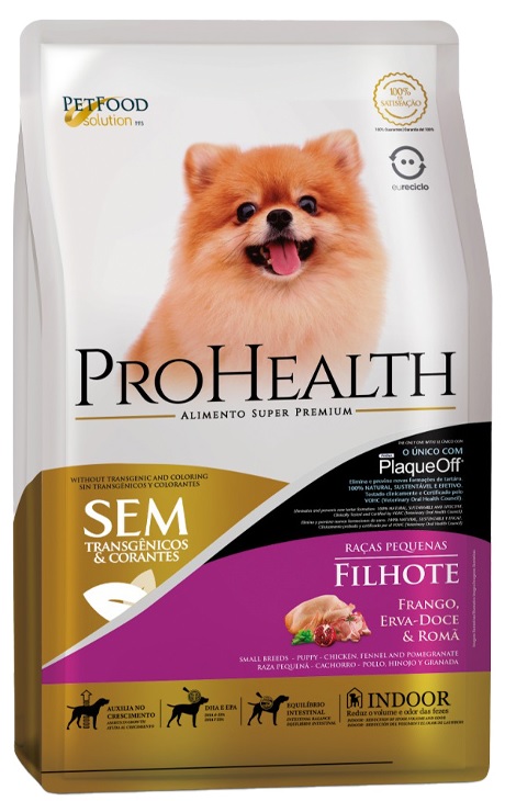 PROHEALTH CÃES FILHOTES RAÇAS PEQUENAS FRANGO 1KG