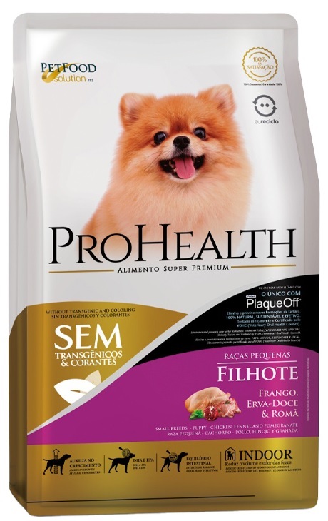 PROHEALTH CÃES FILHOTES RAÇAS PEQUENAS FRANGO 2,5KG