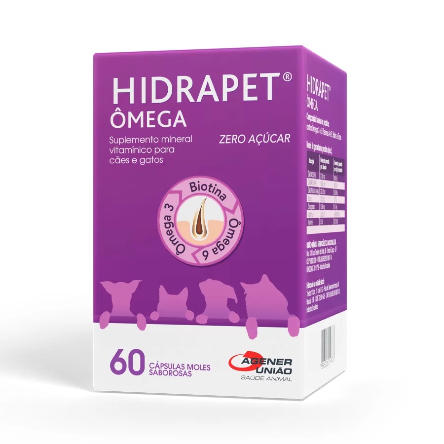 AGENER SUPLEMENTO HIDRAPET OMEGA 60 CAPSULAS