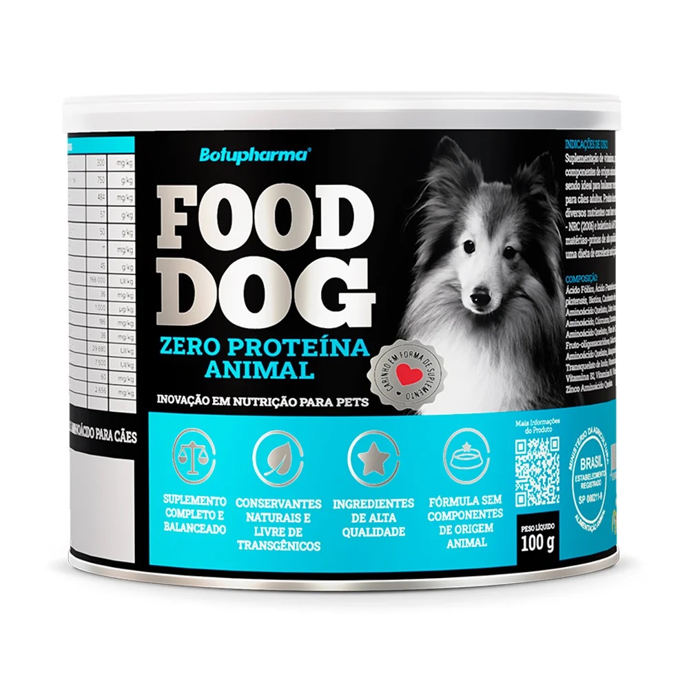 SUPLEMENTO BOTUPHARMA P/ FOOD DOG ZERO PROTEINA ANIMAL 100 G