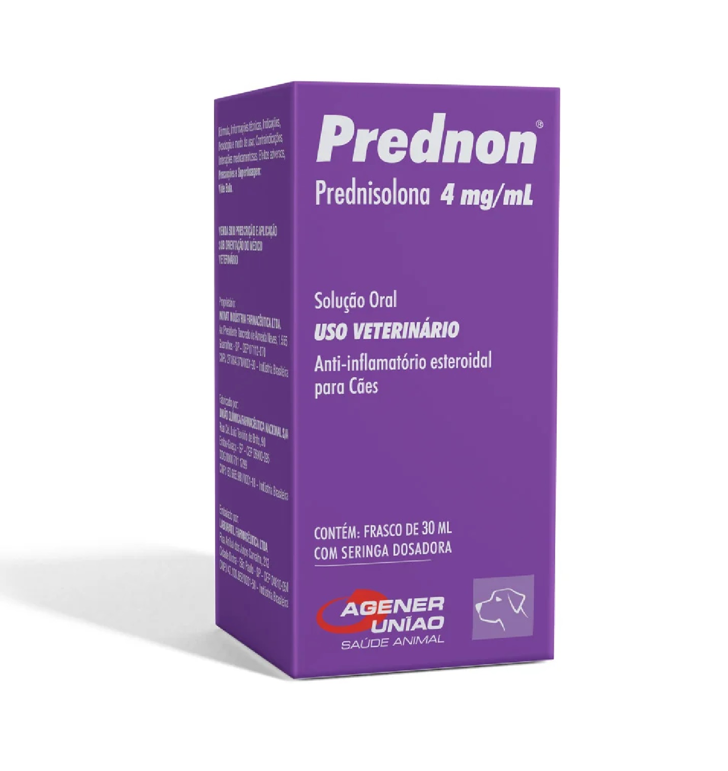 AGENER PREDNON PREDNISOLONA 4MG/30ML