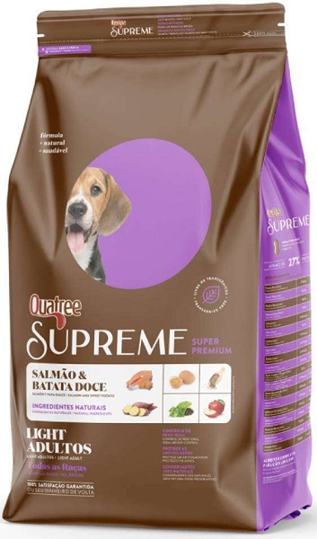 QUATREE SUPREME LIGHT CÃES ADULTOS TODAS AS RAÇAS 15KG