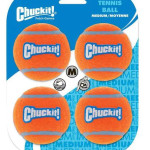 BOLA TENNIS 4 UNIDADES TAM-M CHUCKIT (6CM DIAMETRO)