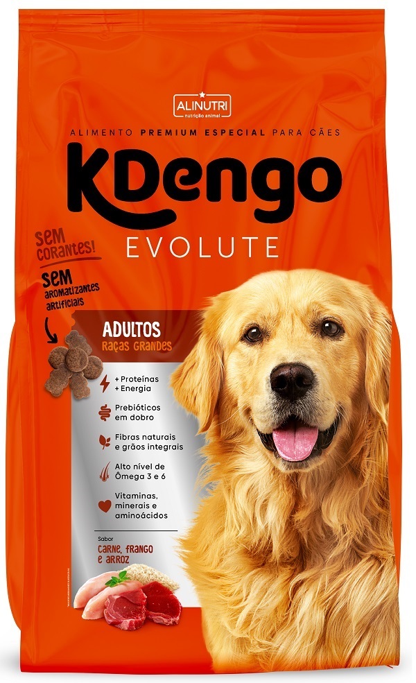 KDENGO EVOLUTE PREMIUM ESPECIAL ADULTOS RAÇAS GRANDES 15 KG (***)