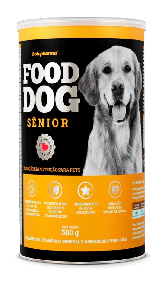 SUPLEMENTO BUTOPHARMA P/ CÃES FOOD DOG SENIOR 500 G