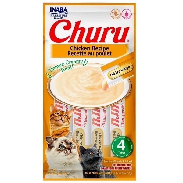 CHURU PETISCO UMIDO P/ GATOS FRANGO 56 G