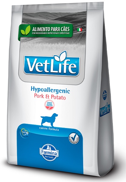 VET LIFE NATURAL CANINE HYPOALERGENICA PORK E POTATO 2KG