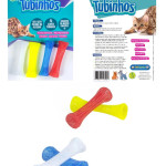 TUBINHOS ANTI-STRESS PET GAMES C/ 4 UNIDADES