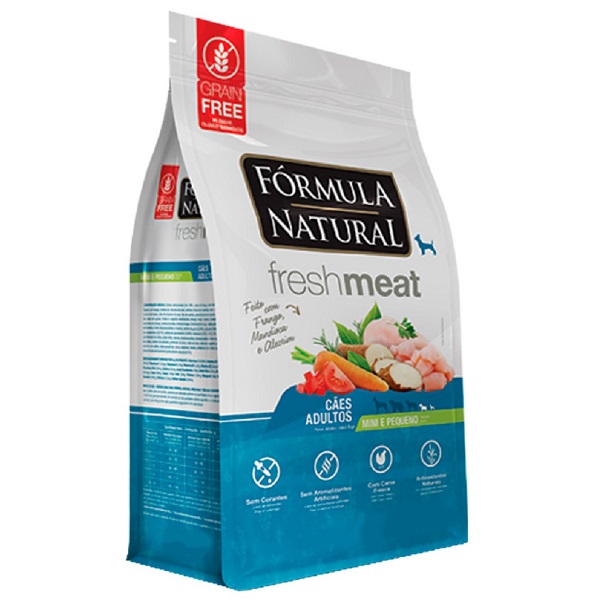 FORMULA NATURAL FRESHMEAT CAES ADULTOS MINI/PQ 1KG.