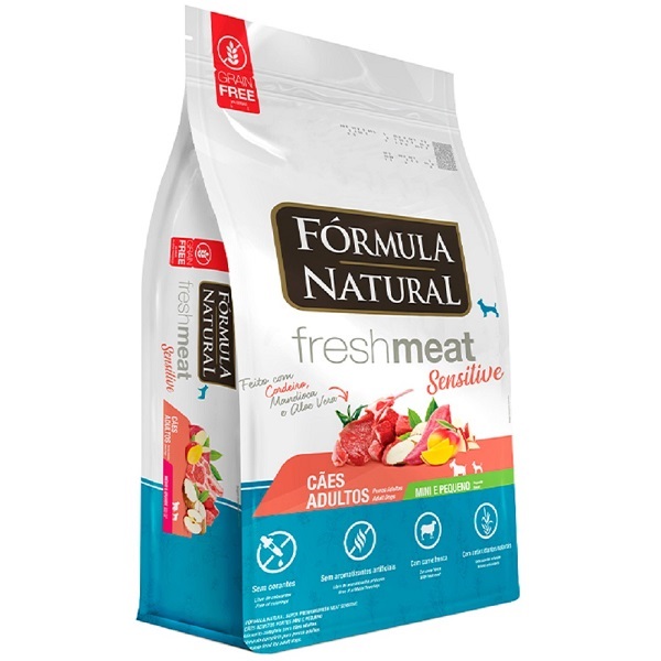 FORMULA NATURAL FRESHMEAT SENSITIVE CAES ADULTOS MINI/PQ 2,5KG